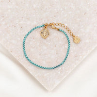 Miraculous Marian Consecration Bracelet blue gold