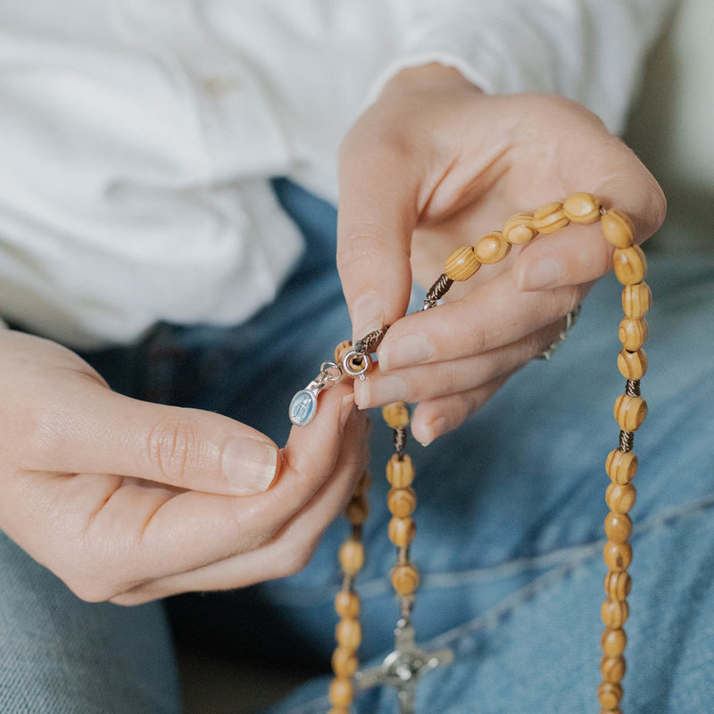 Olive Wood Medjugorje Rosary