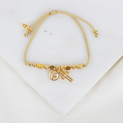 Mary's Cross Bracelet