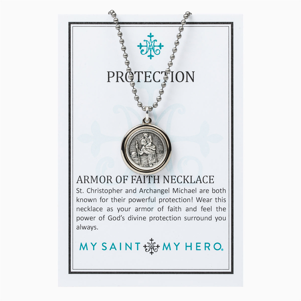 Protection necklace catholic deals