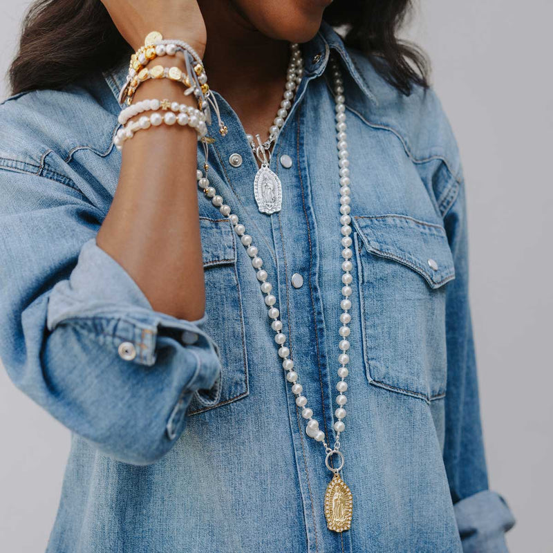 Our Lady of Guadalupe Pearl Necklace