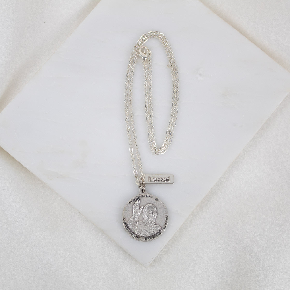 Pope Francis Medal Necklace