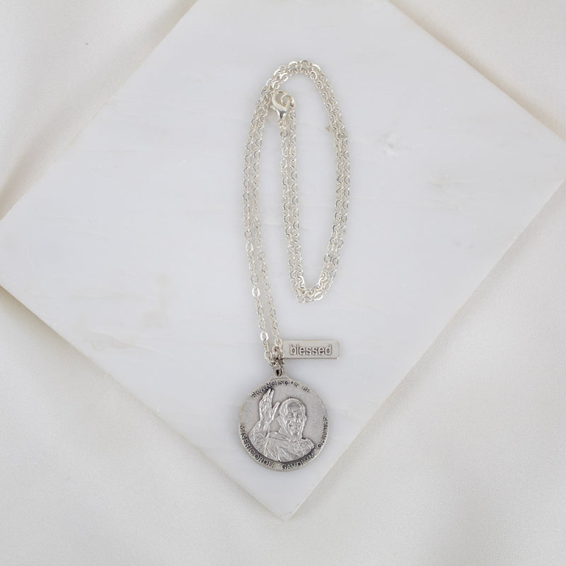 Pope Francis Medal Necklace