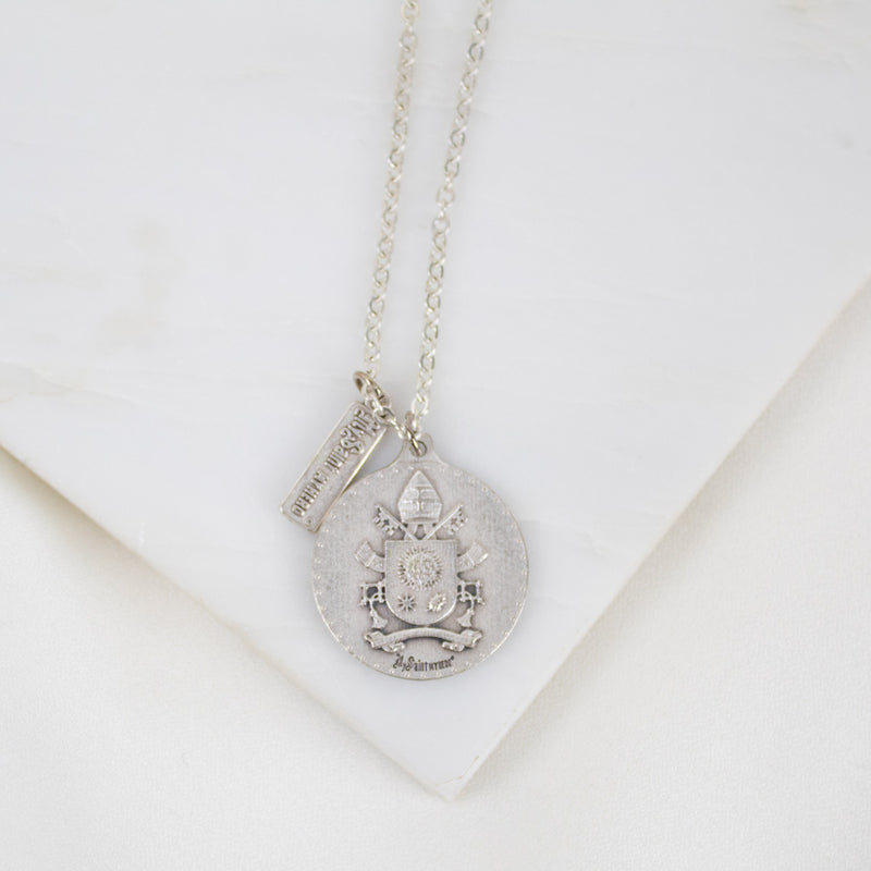 Pope Francis Medal Necklace