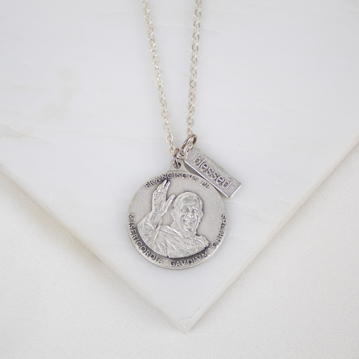 Pope Francis Medal Necklace