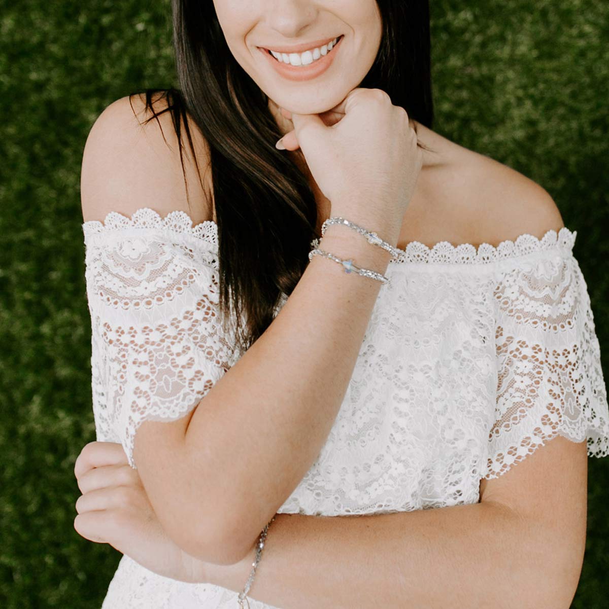 Something Blue Faithful Light Blessing Bracelet