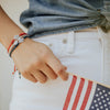 Red, White & Blue Breathe Bracelets