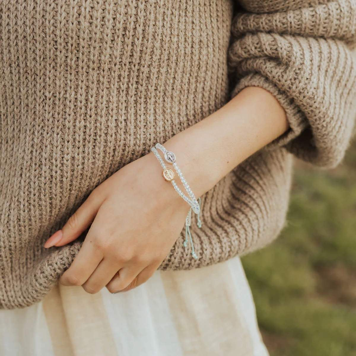 Say Yes Miraculous Mary Crystal Bracelet