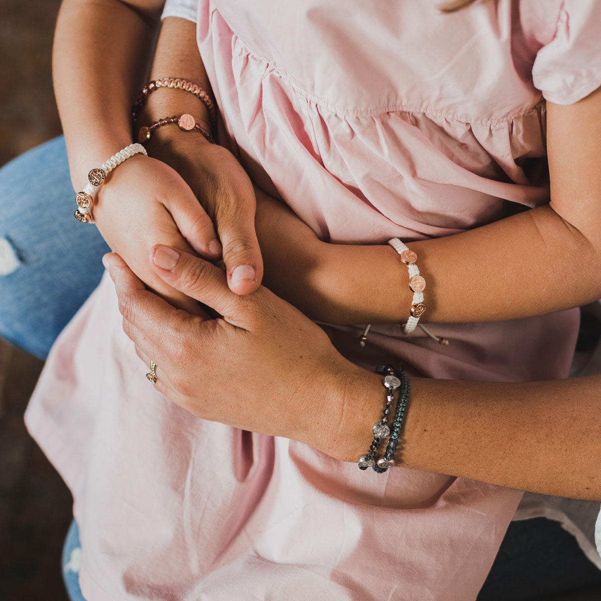 Share the Love Crystal Silver Bracelet