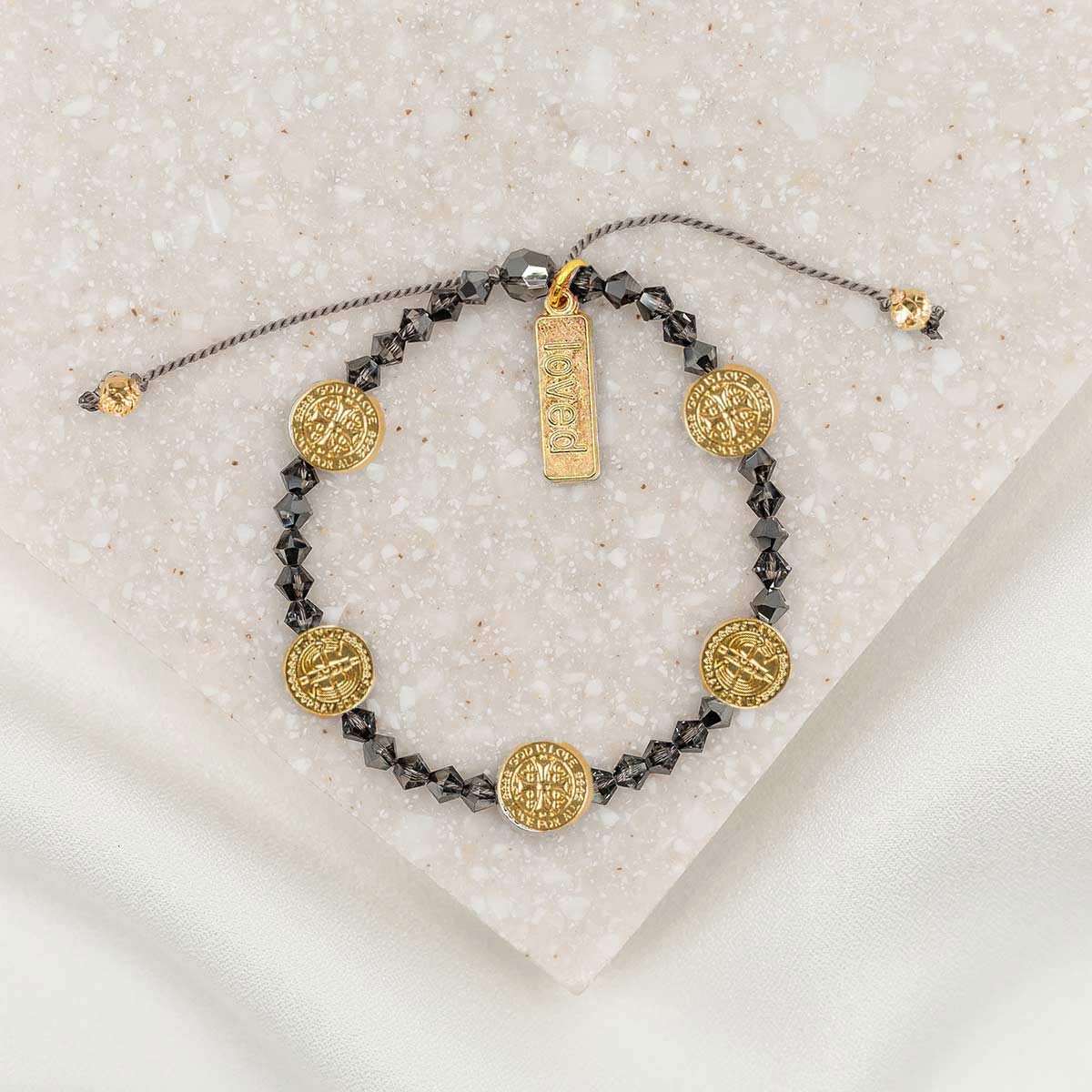 Share the Love Crystal Silver Night Bracelet