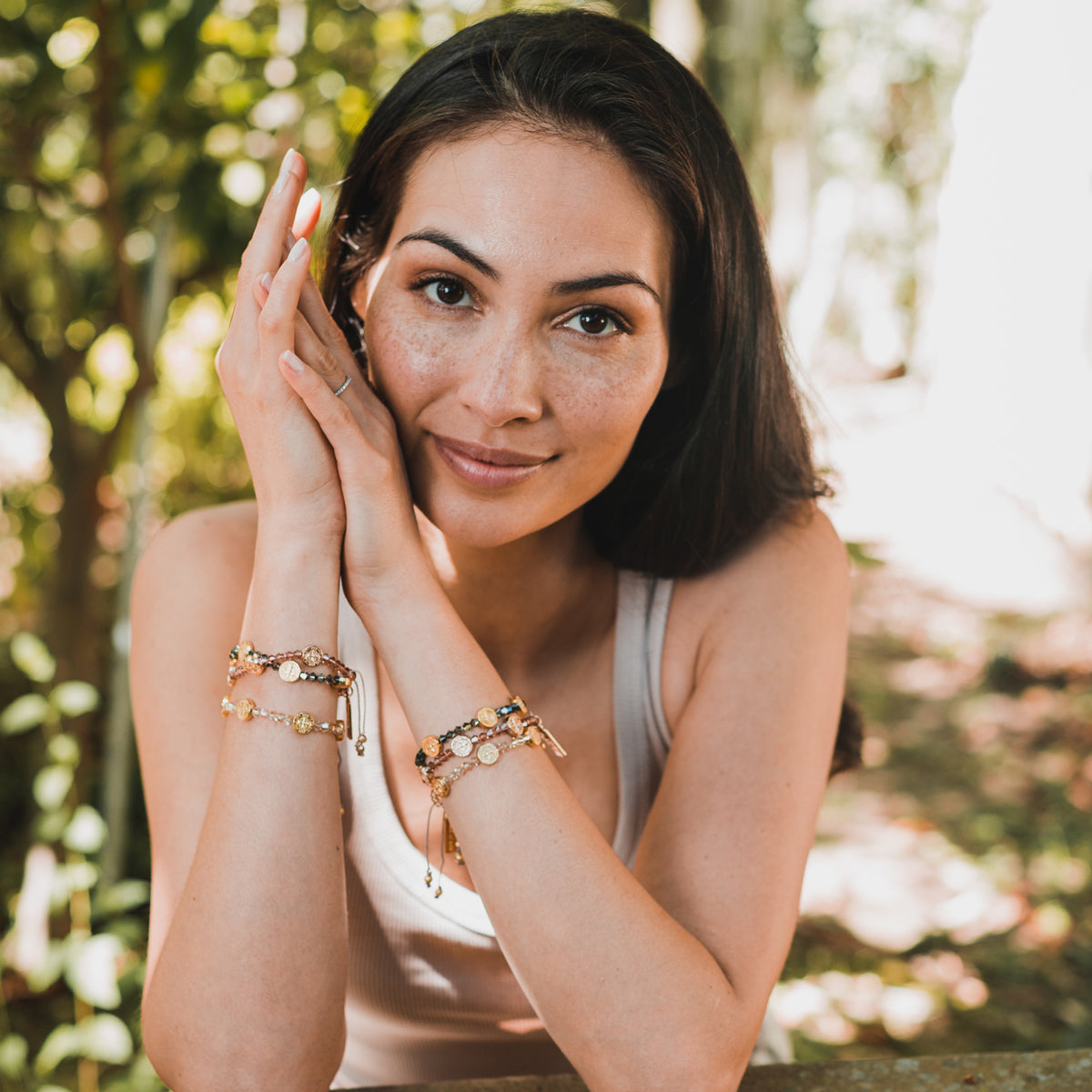 Share the Love Crystal Silver Night Bracelet
