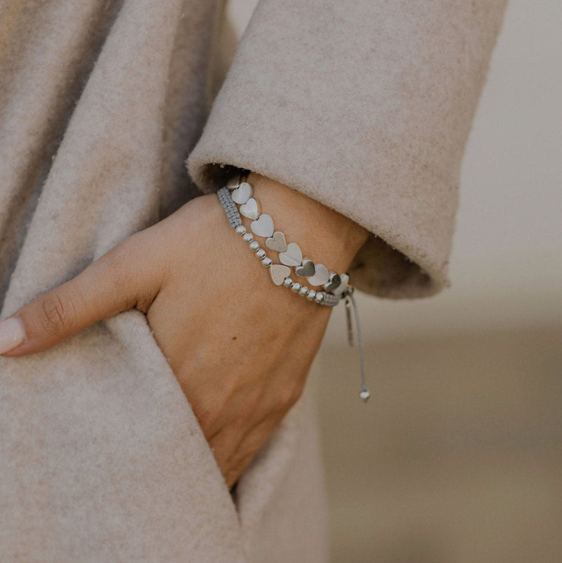 Silver & Grey Bracelet or Necklace, You Choose | Gray bracelet, Necklace,  Bracelets
