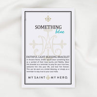 Something Blue Faithful Light Blessing Bracelet
