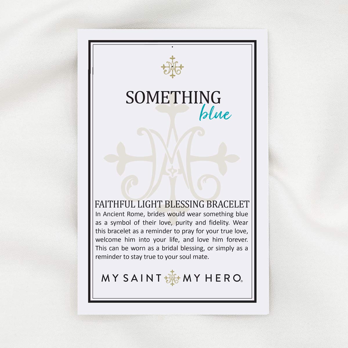 Something Blue Faithful Light Blessing Bracelet