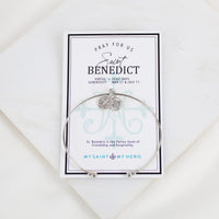 Saint Benedict Whisper Bangle Cuff