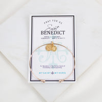 Saint Benedict Whisper Bangle Cuff
