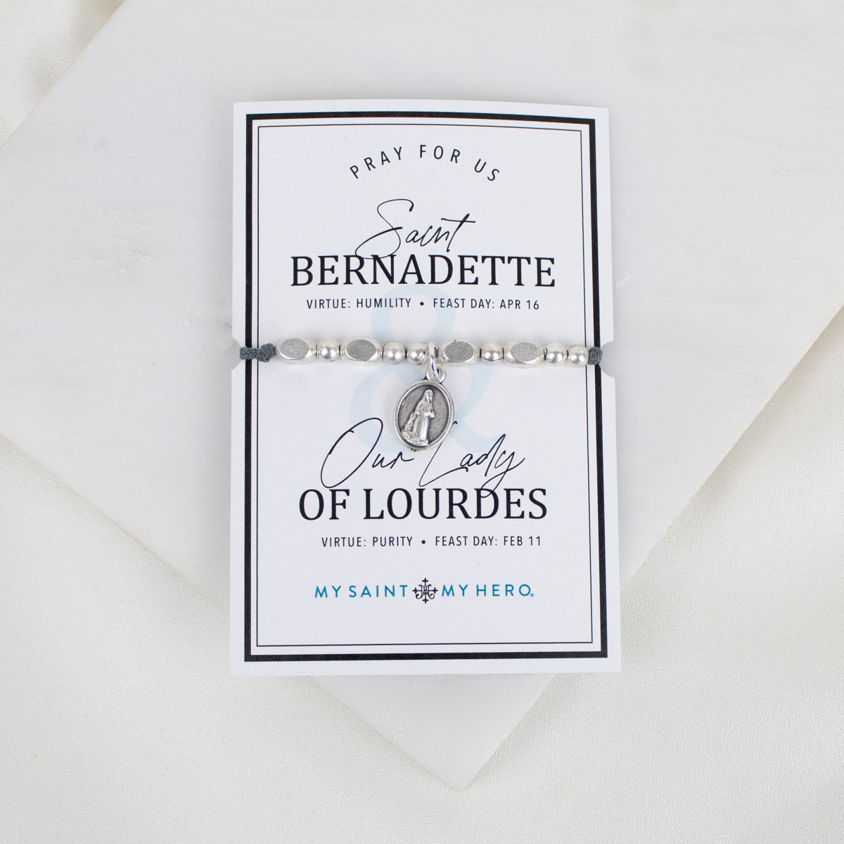 Saint Bernadette/Our Lady of Lourdes Little Saints Bracelet