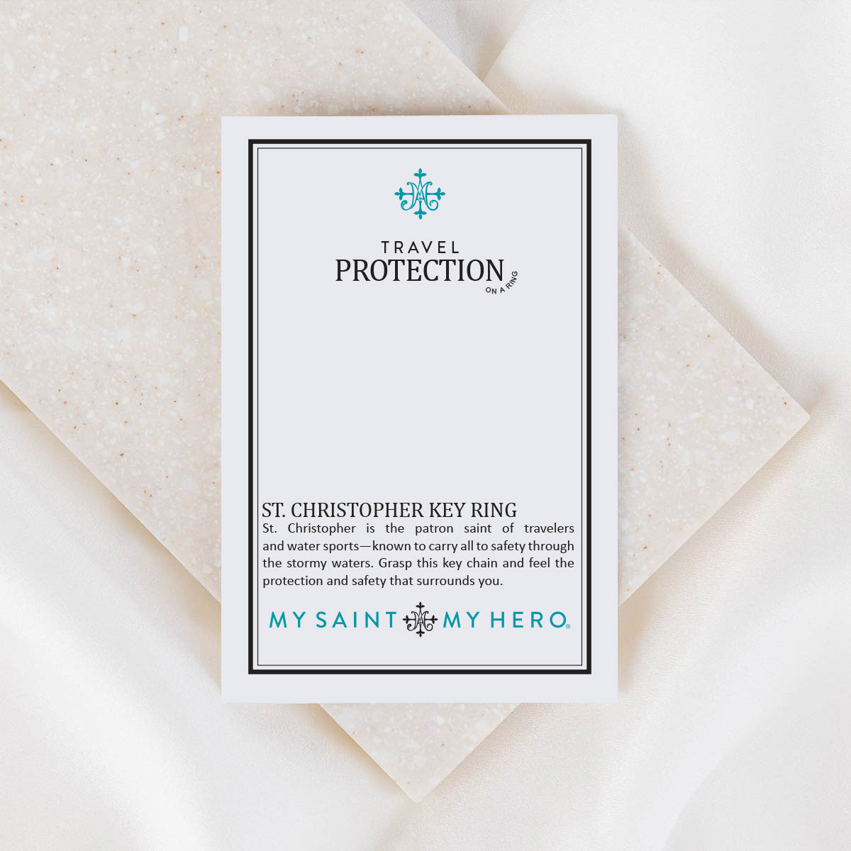 Saint Christopher Travel Protection Key Ring