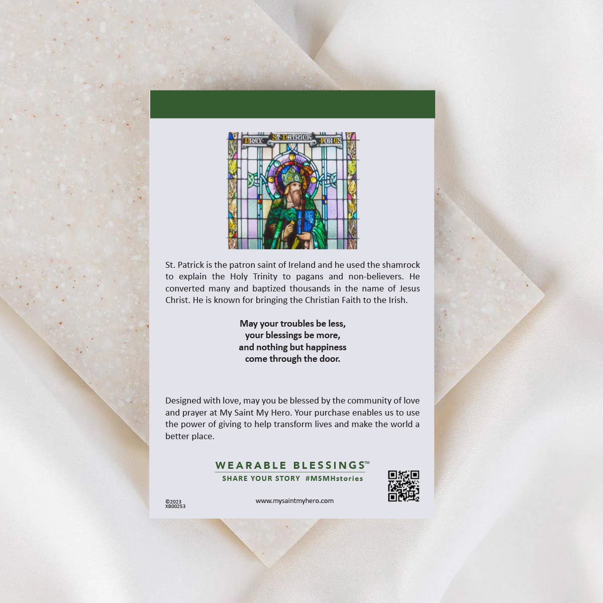 St. Patrick's Filled by Faith Blessing Bracelet