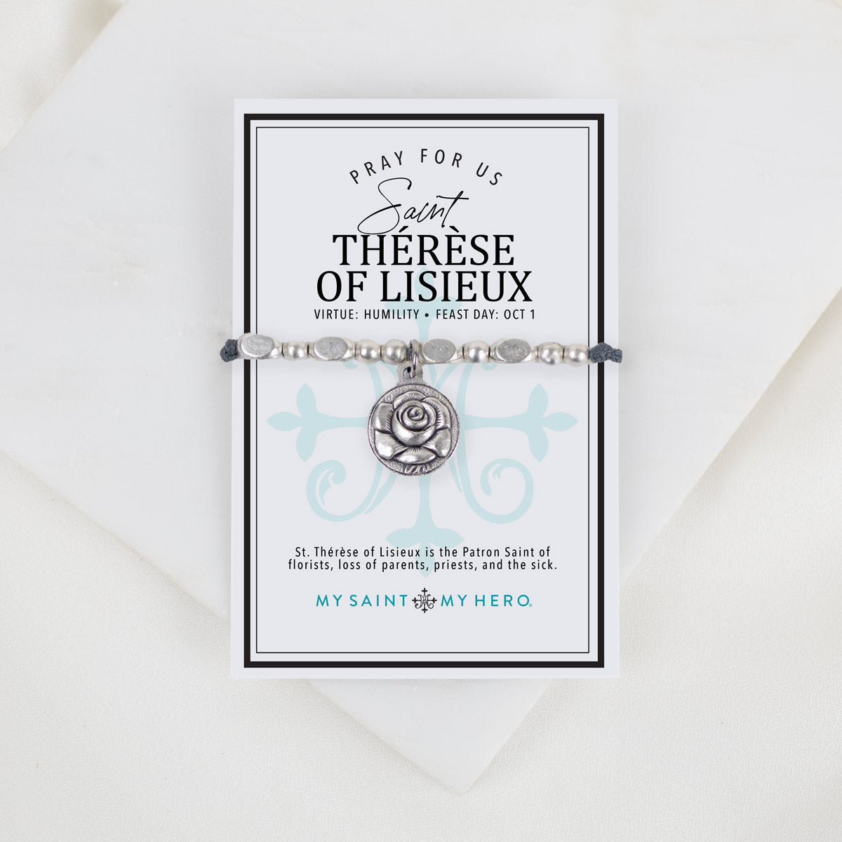 St. Thérèse of Lisieux Bracelet | Catholic Saint Medal Jewelry