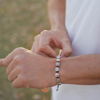 St. Carlo Acutis Blessing Bracelet on a man's wrist