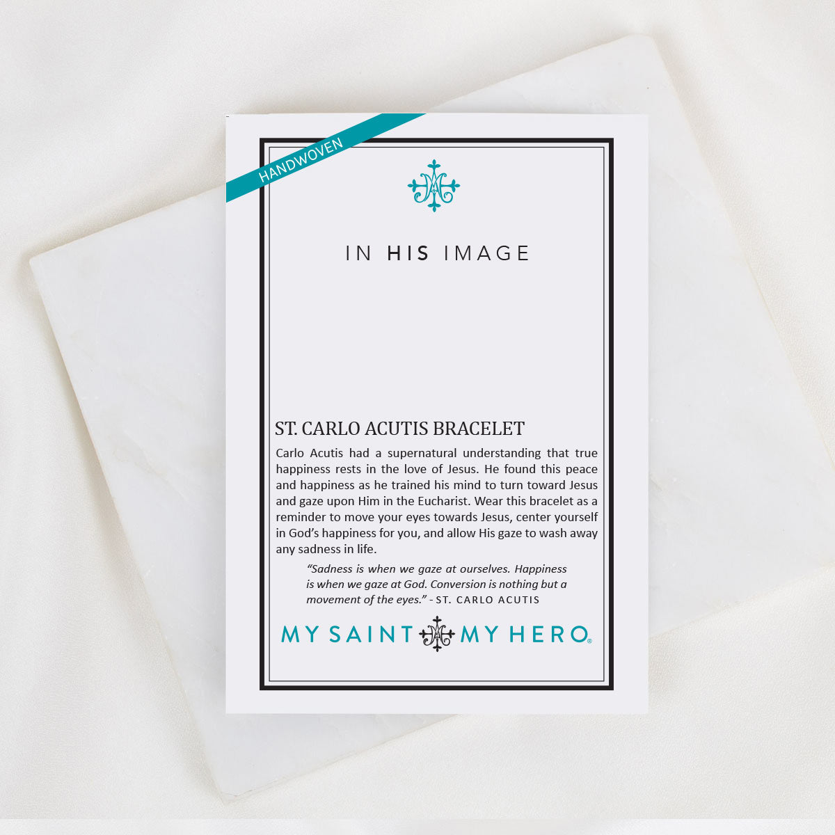 St. Carlo Acutis Blessing Bracelet product card front