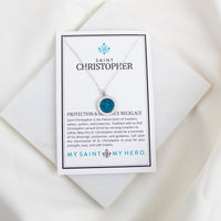 St. Christopher Enamel Necklace