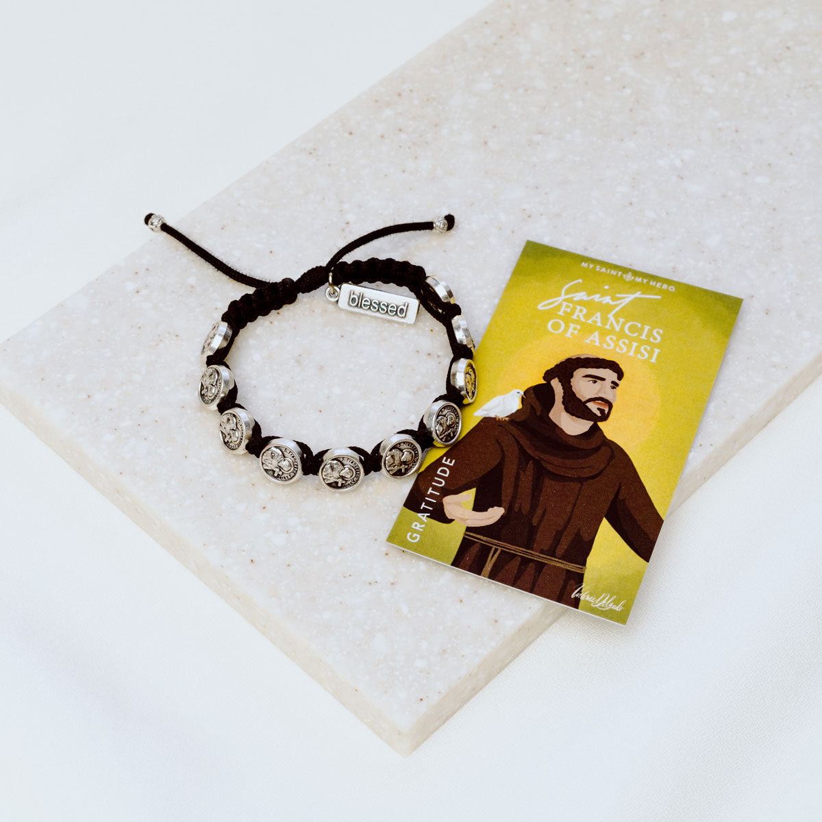 St francis of assisi prayer bracelet Clearance