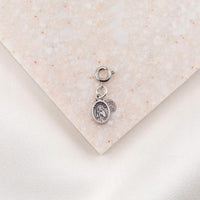 My Saint  My Hero petite St. Jude silver tone medal