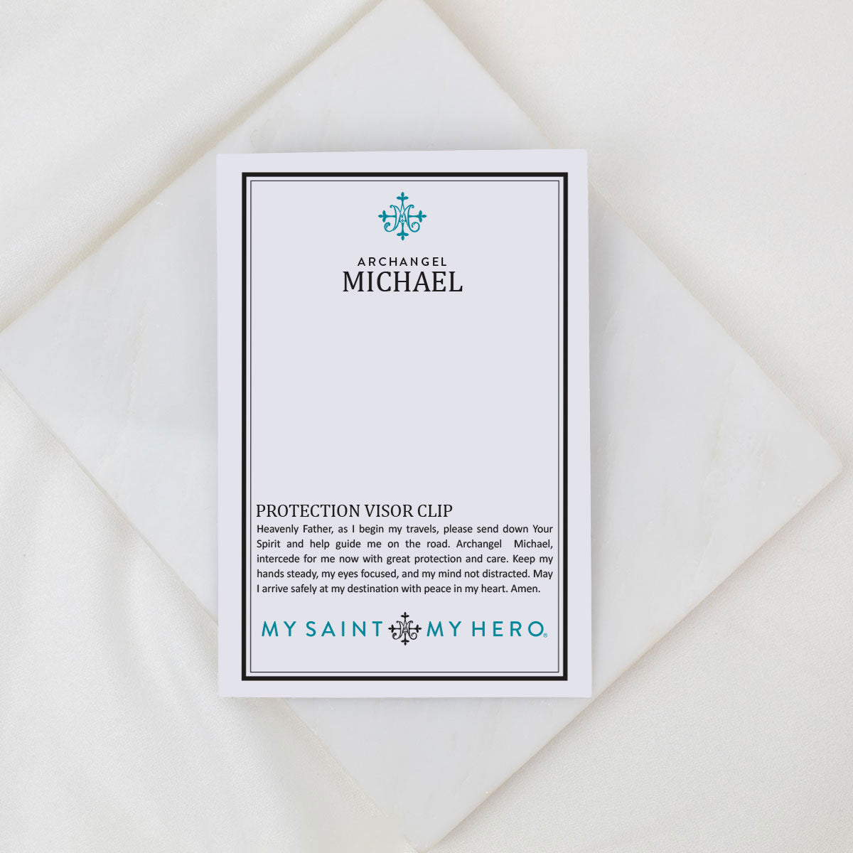 Archangel Michael Protection Visor Clip