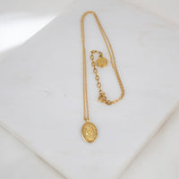 Gold-plated St. Valentine Pendant on a gold chain