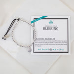 Sterling Silver Beaded Benedictine Blessing Bracelet