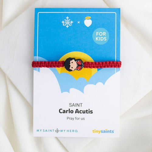 Tiny Saints Saint Carlo Acutis Bracelet for Kids