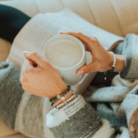 Wake Up and Pray Meditation Bracelet - Rose Quartz