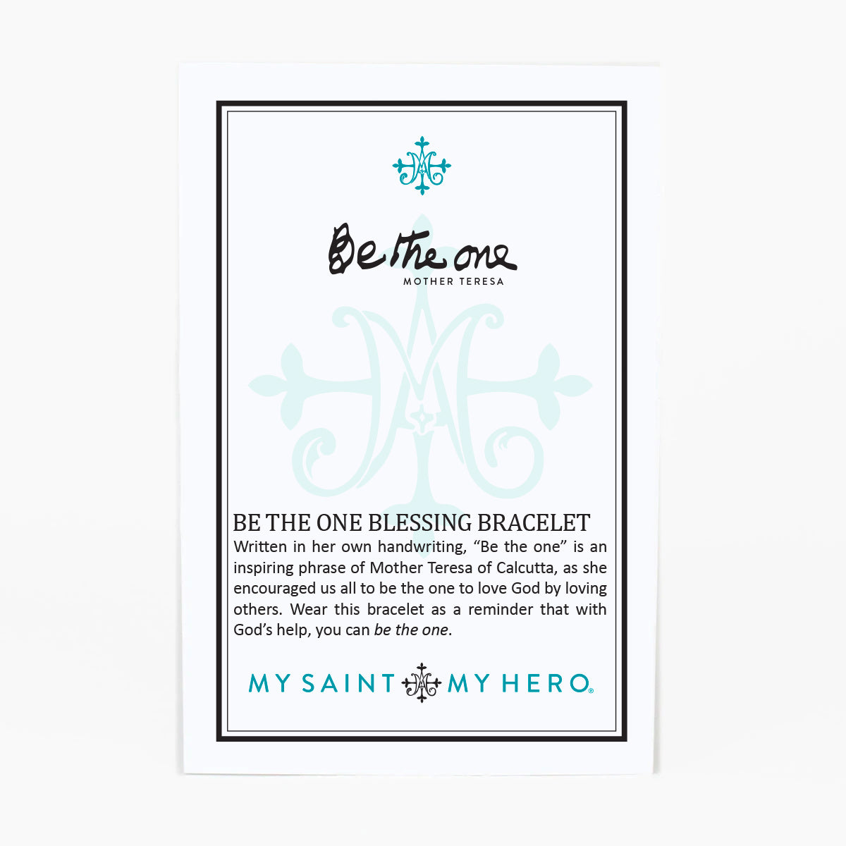 Be the One Blessing Bracelet Card Front