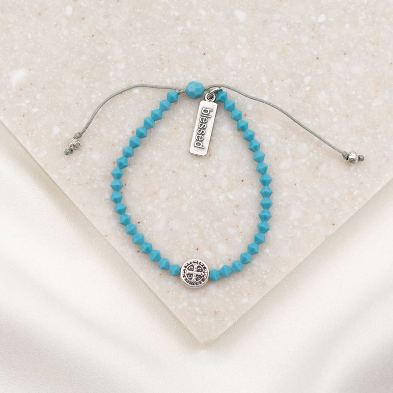 Handmade Blessing Bracelet The Perfect Caring Gift (Blue