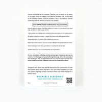 Back of Freedom Human Trafficking Product Card