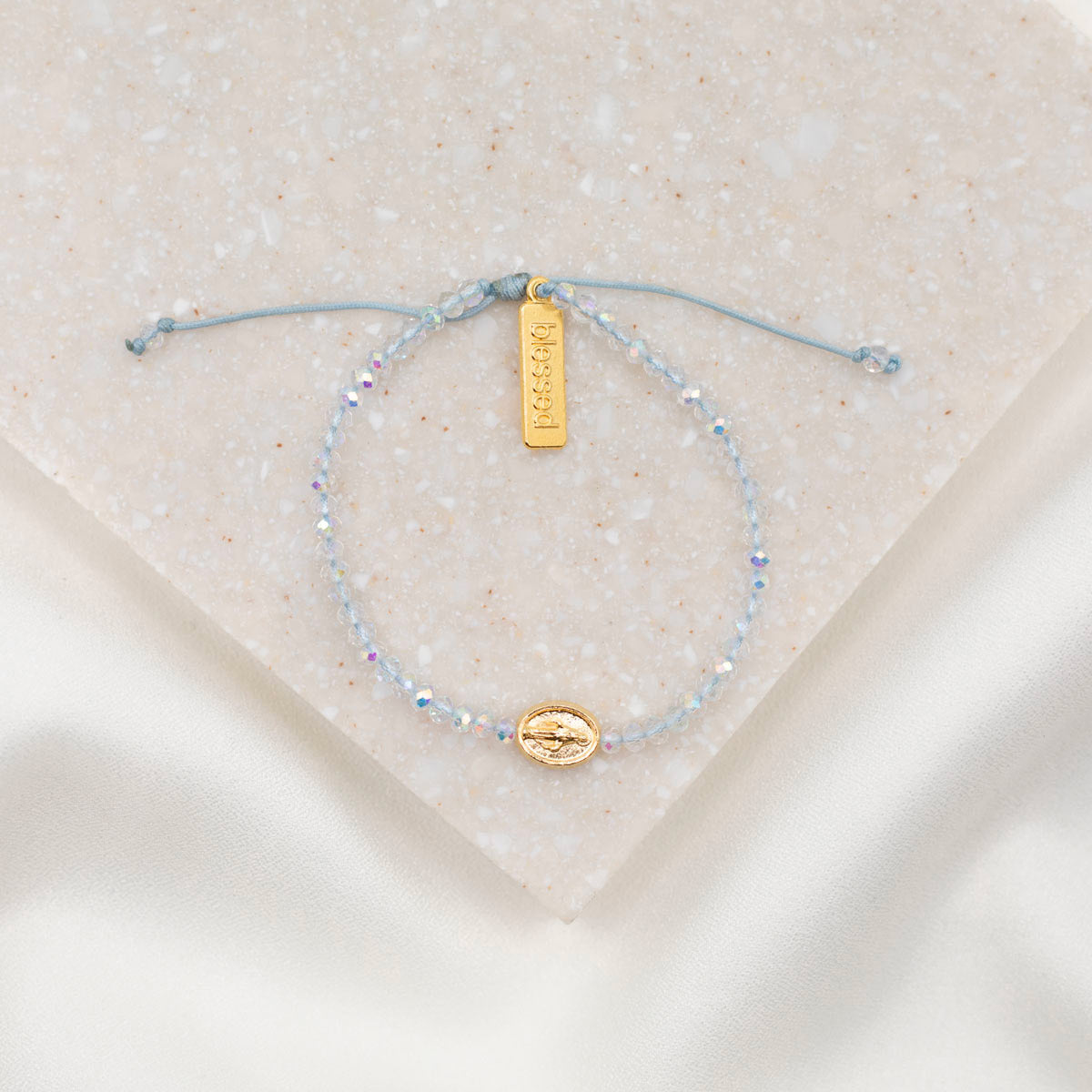 Say Yes Miraculous Mary Crystal Bracelet