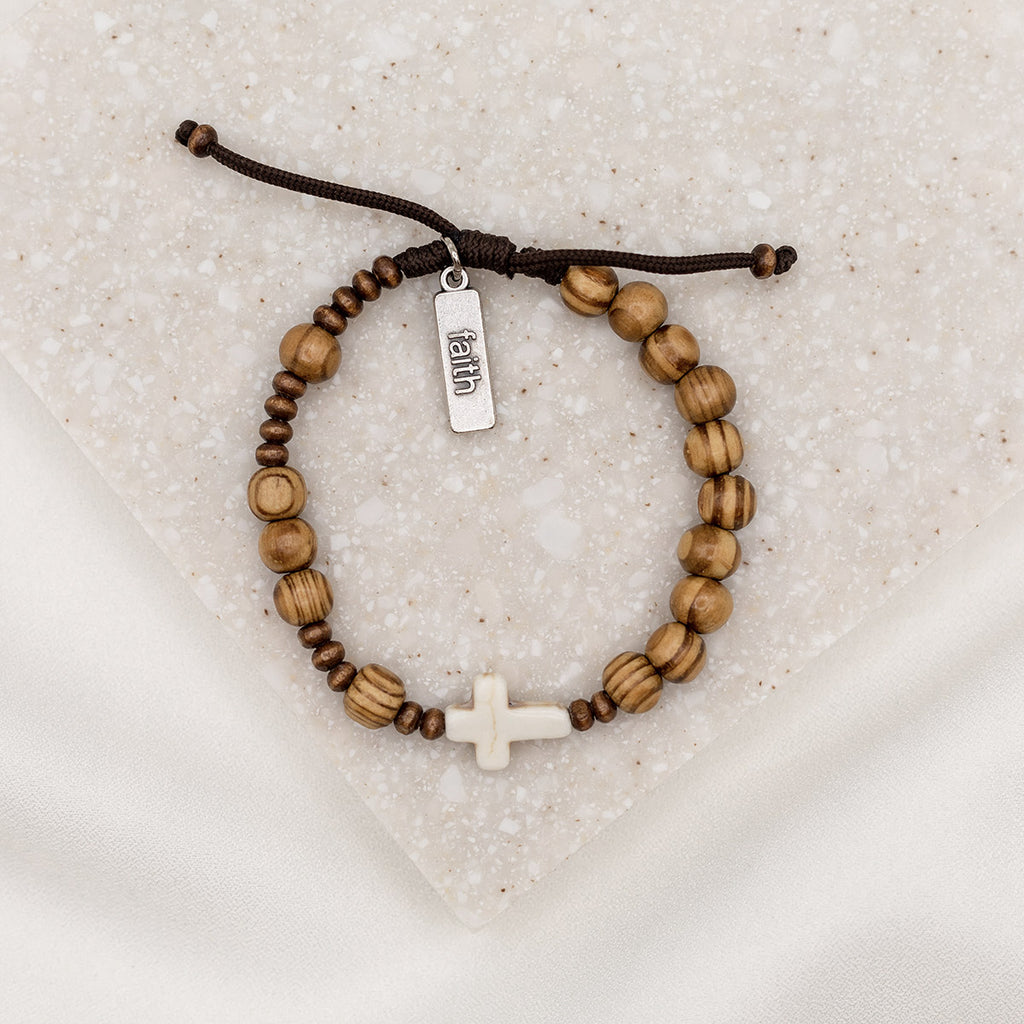 Rosary Bracelet with Murano Glass Beads, 21 cm Long (11 Beads) - Murrina.it