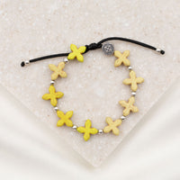 Grounded in Faith Beaded Cross Bracelet