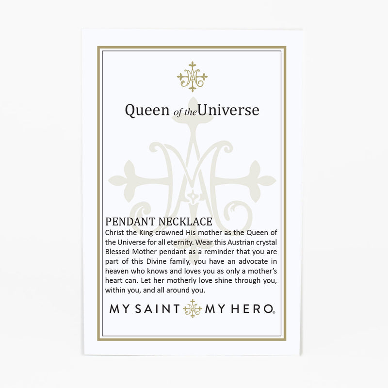 Queen of the Universe Necklace card front