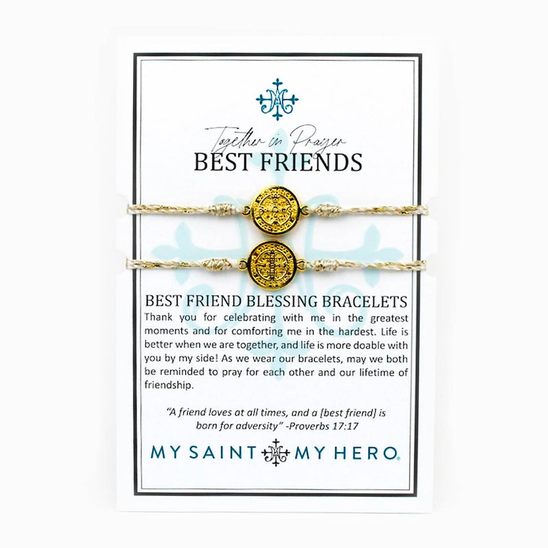 Best Friends Blessing Bracelets on inspirational product card  