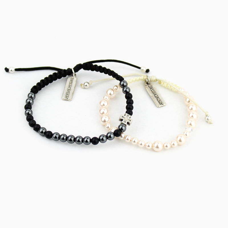 Forever One Morse Code Bracelet Set