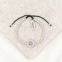 Mantra of Beauty & Brilliance Bracelet silver tone