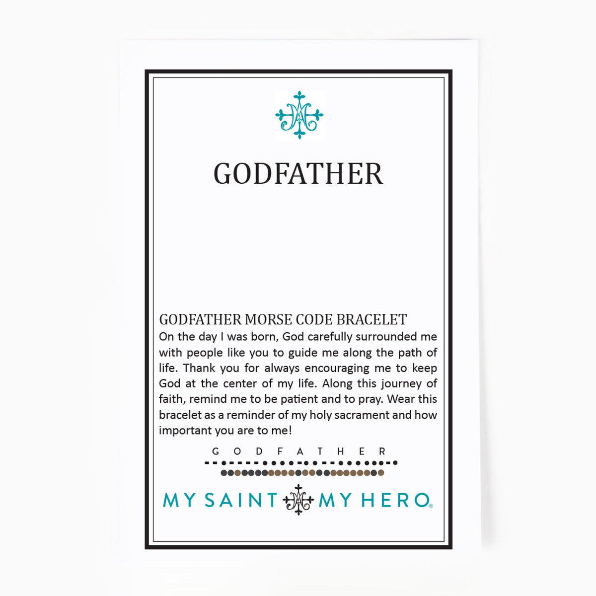 Godfather Morse Code Bracelet