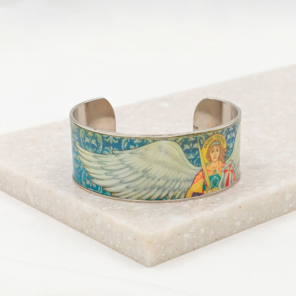 Bangle Archangel Bracelets St Raphael The Archangel Double Loop