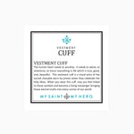 Vestment Cuff Bracelet inspirational product card front