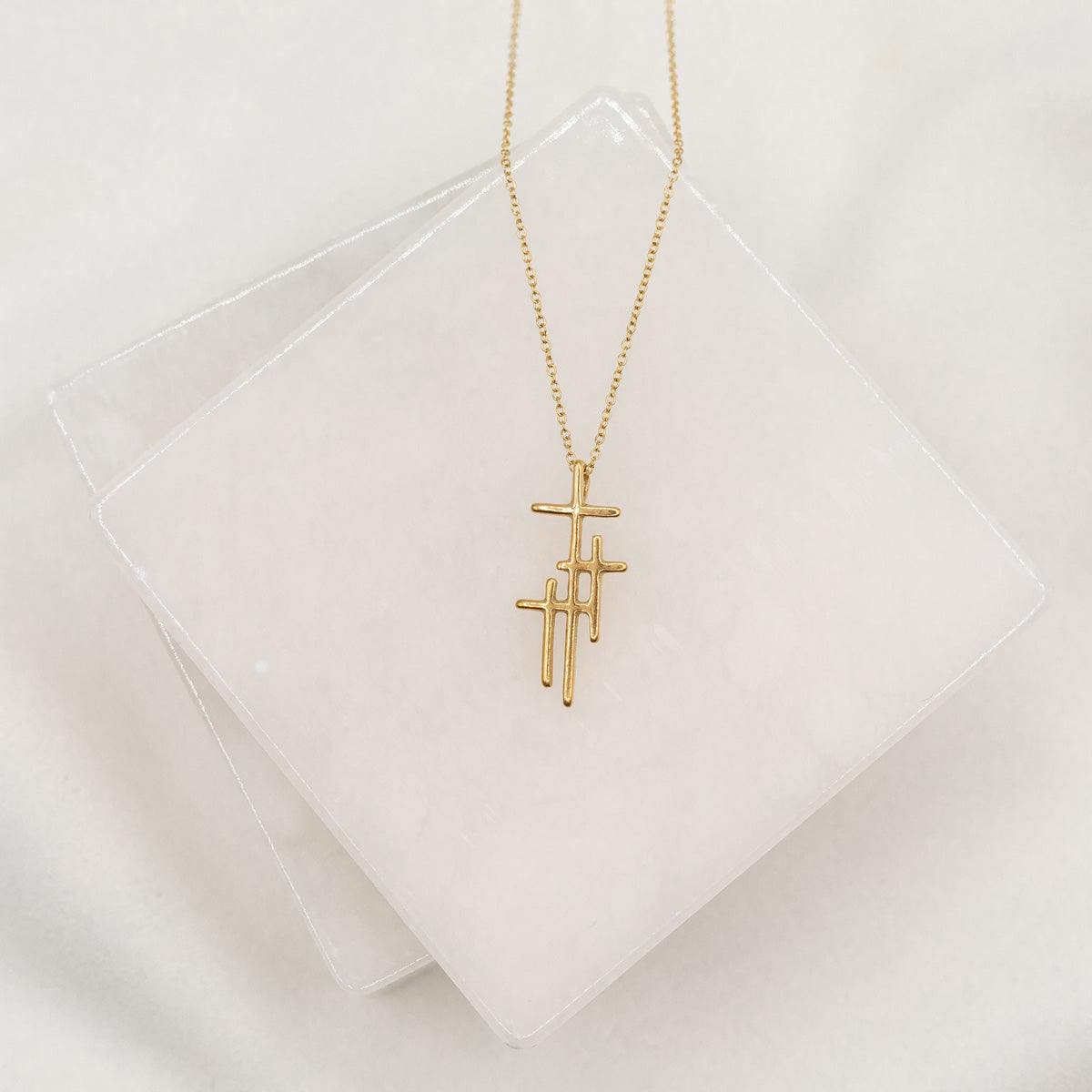 Anna Zuckerman Faith 3 Carat Cross Necklace