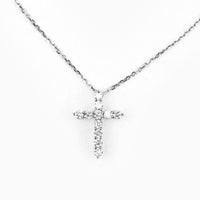 Heart of Jesus Diamond Cross Necklace