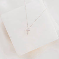 Heart of Jesus Diamond Cross Necklace